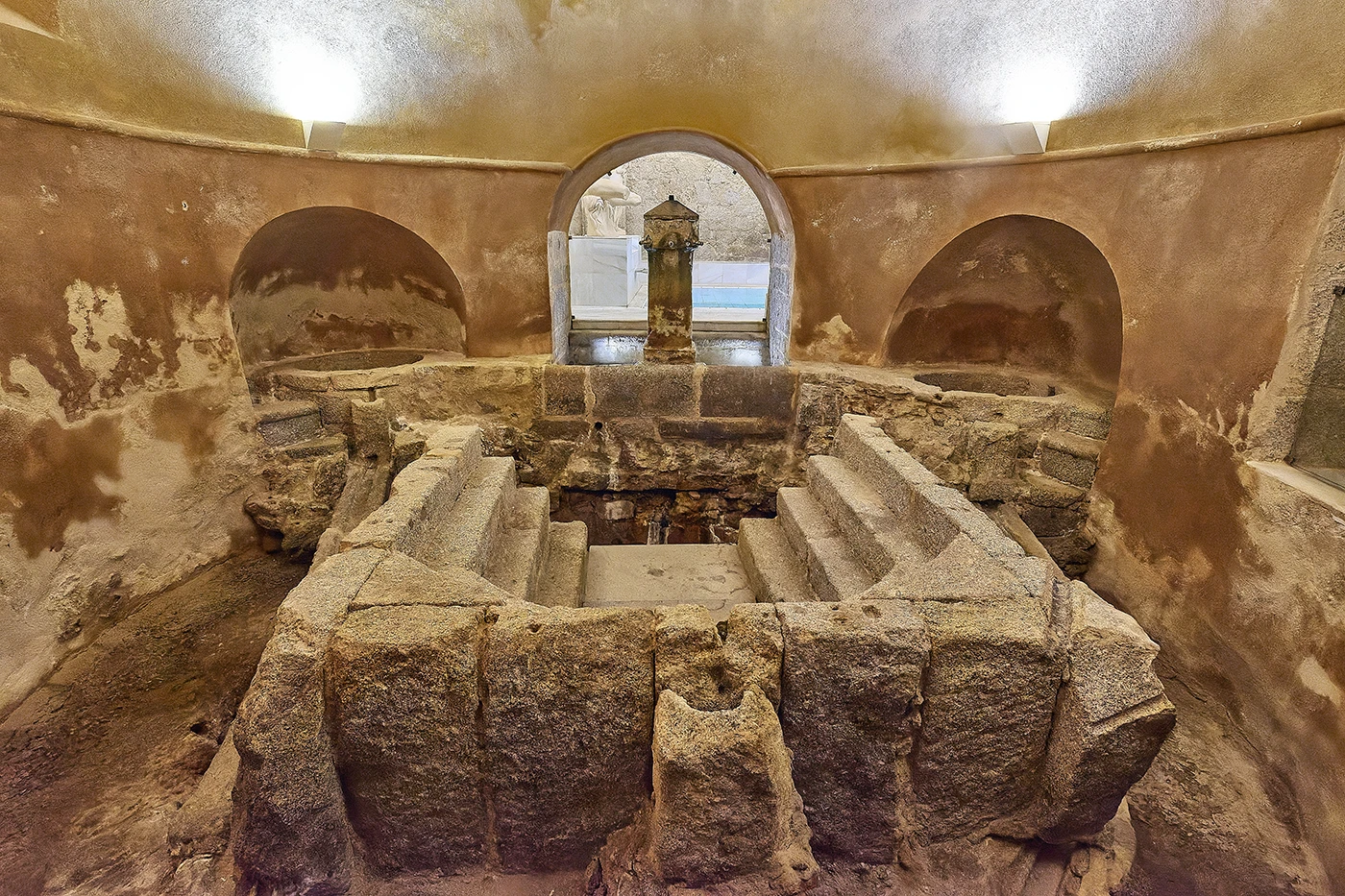 The old Roman baths at Balneario de Baños de Montemayor.