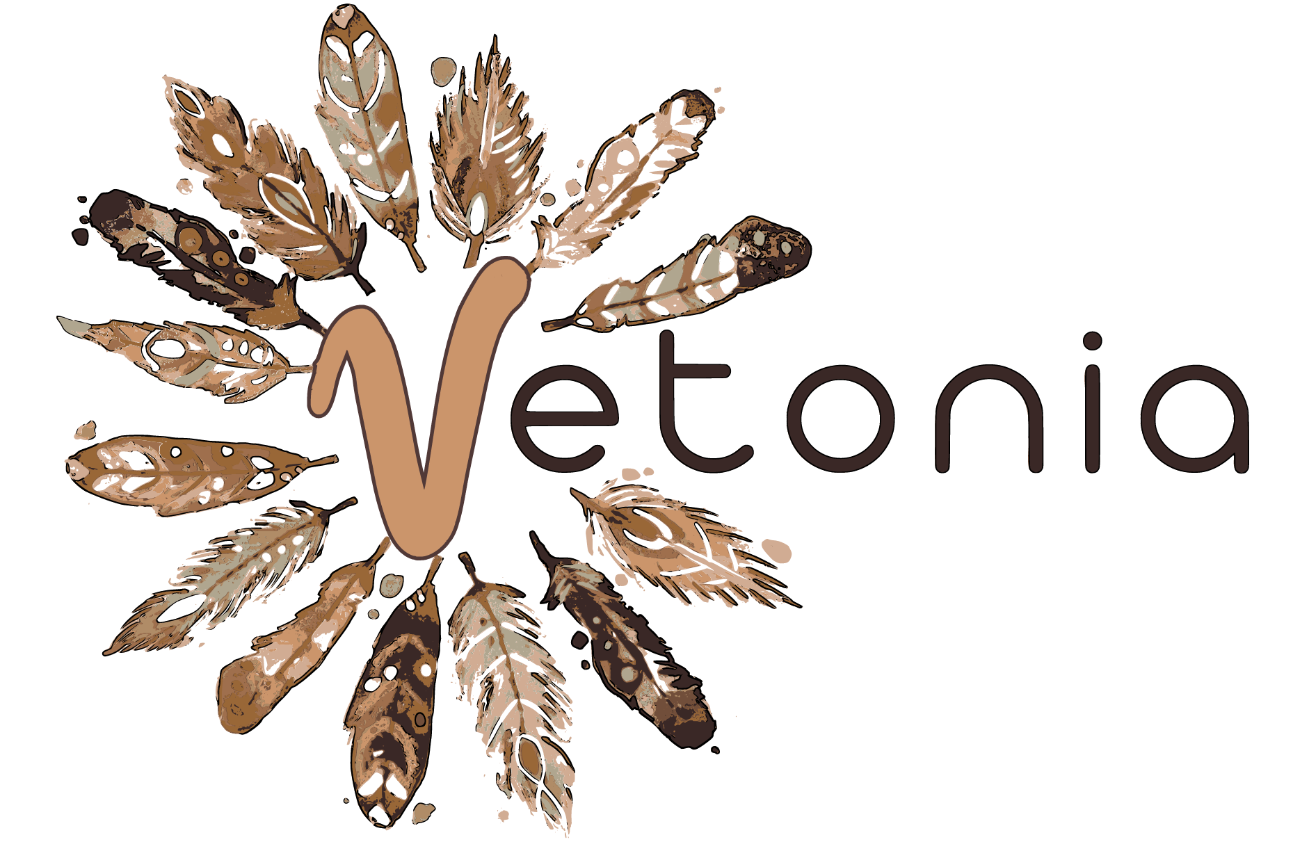 logo vetonia con V borde