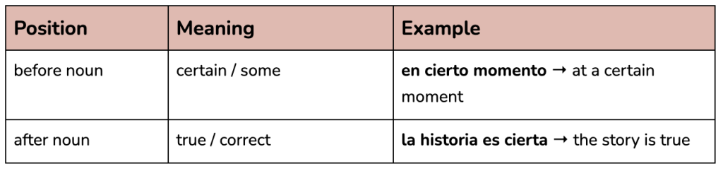 5) Cierto